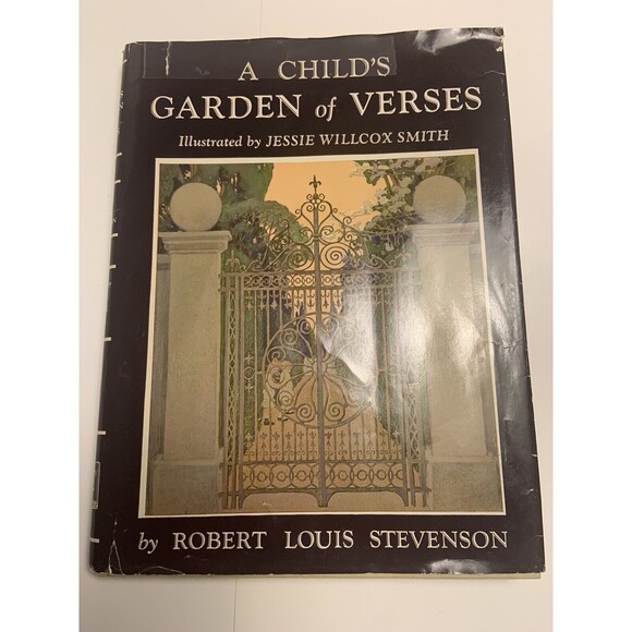 A Child's Garden of Verses by Robert Louis Stevenson Jessie Wilcox Smith HB DJ - Picture 1 of 12